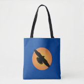 Vliegende arend voor de zon tote bag (Voorkant)