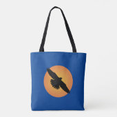 Vliegende arend voor de zon tote bag (Achterkant)