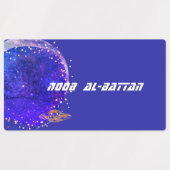 Vliegende artistieke sterrenstelsels labels (Design 1)