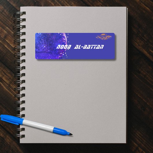 Vliegende artistieke sterrenstelsels labels