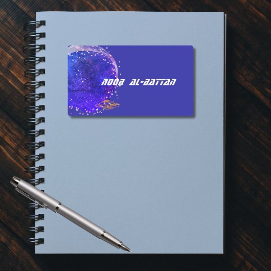 Vliegende artistieke sterrenstelsels labels