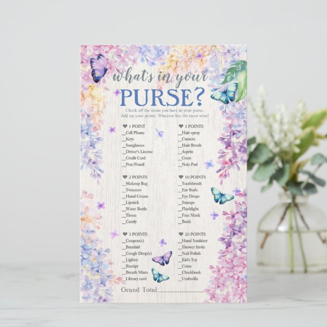 Vliegende Baby shower | Wat zit er in je tas? (Staand voorkant)