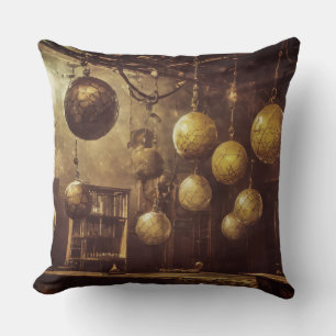 Vliegende ballen, in een steampunk laboratorium kussen