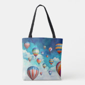 vliegende ballon tote bag (Achterkant)