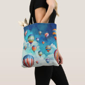 vliegende ballon tote bag (Dichtbij)