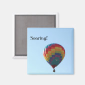 Vliegende ballonzegel magneet (Voorkant / Achterkant)
