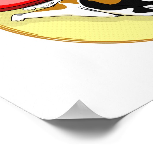 vliegende beagle poster (Hoek)