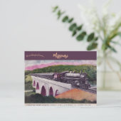  vliegende beugel Kansas City Train Missouri Briefkaart (Staand voorkant)
