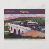  vliegende beugel Kansas City Train Missouri Briefkaart (Voorkant)