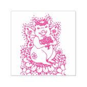 VLIEGENDE BIG, VLINDER VLIEZEN, TUIN ELF ACHTERKLA  ZELFINKTENDE STEMPEL (Design)