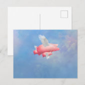 Vliegende biggen briefkaart (Voorkant / Achterkant)