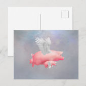 Vliegende biggen briefkaart (Voorkant / Achterkant)