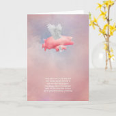 Vliegende biggen kaart (Gele Bloem)