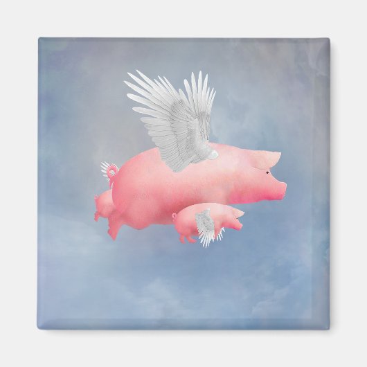 Vliegende biggen magneet (Voorkant)