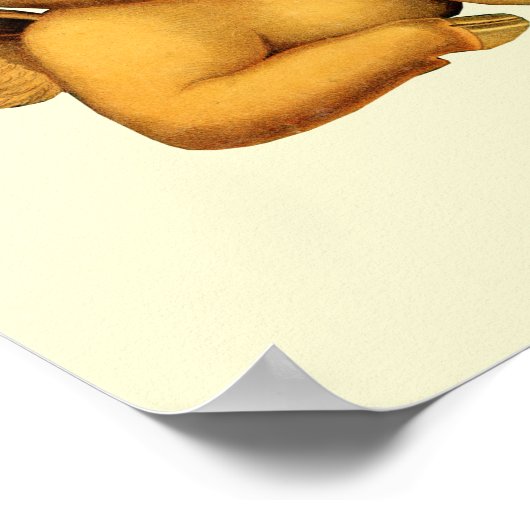 Vliegende biggen met kunstschilders van tarwevloed poster (Hoek)