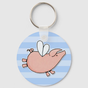 vliegende biggen sleutelhanger