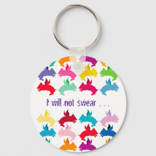 : vliegende biggen sleutelhanger