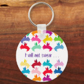 : vliegende biggen sleutelhanger (Voorkant)