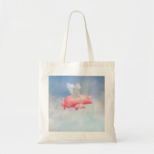 Vliegende biggen tote bag (Voorkant)