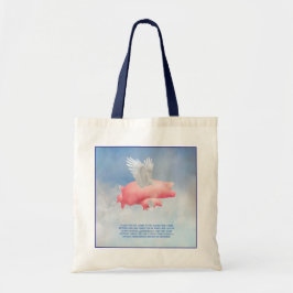 Vliegende biggen tote bag