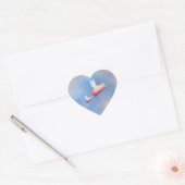 Vliegende biggetje met haar moeder sticker (Envelop)