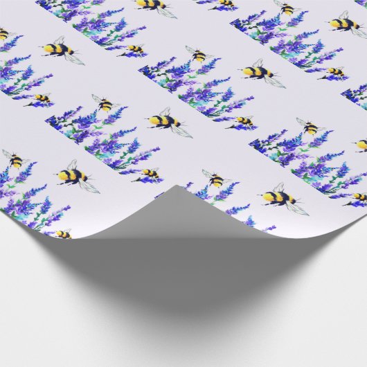 vliegende bij-inpakpapier cadeaupapier (Hoek)