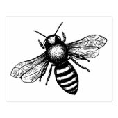 vliegende bij rubberstempel (Afrduk)