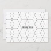 Vliegende bij, schattige doodle bedankkaart (Achterkant)