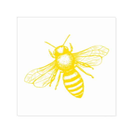 vliegende bij  zelfinktende stempel (Design)