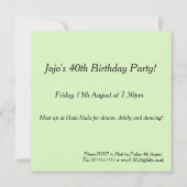 Vliegende bijen - Uitnodiging voor gepersonaliseer (Achterkant)