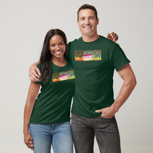 Vliegende boegroop regenboogforel t-shirt (Unisex)
