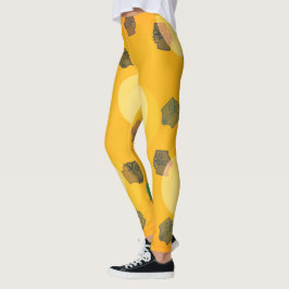 Vliegende Boeken in Gouden Leggings