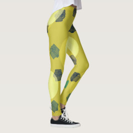 Vliegende Boeken in het Groen Leggings