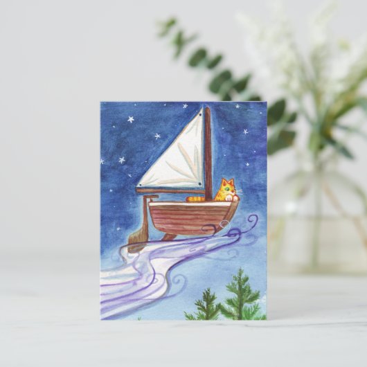 Vliegende boot #1 Briefkaart (Staand voorkant)