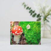 Vliegende bostelaar briefkaart (Staand voorkant)