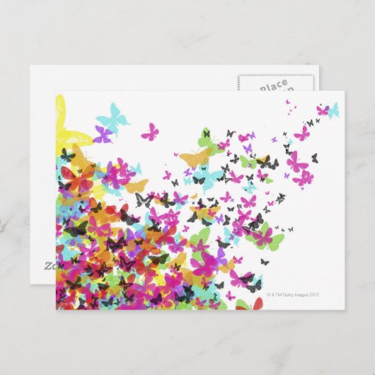 Vliegende boter briefkaart (Voorkant / Achterkant)