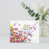 Vliegende boter briefkaart (Staand voorkant)