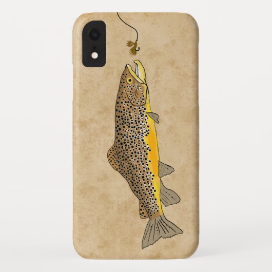 Vliegende bruine forel Case-Mate iPhone case (Achterkant)