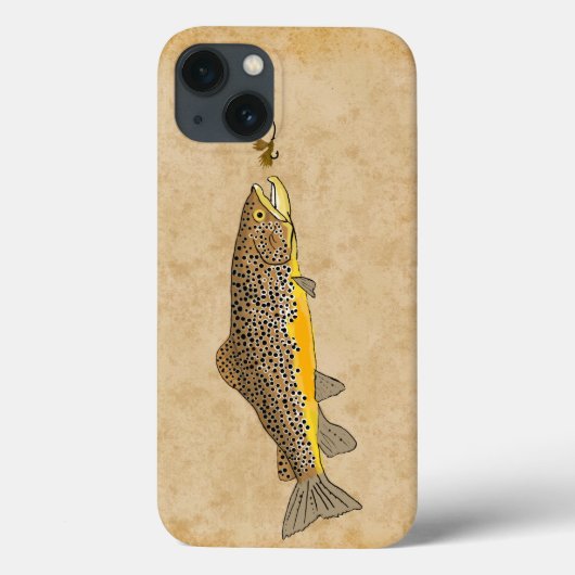 Vliegende bruine forel Case-Mate iPhone case (Achterkant)
