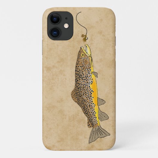 Vliegende bruine forel Case-Mate iPhone case (Achterkant)