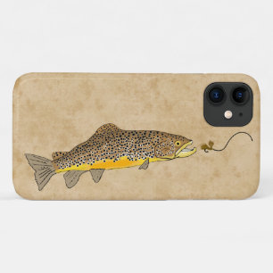 Vliegende bruine forel Case-Mate iPhone case