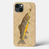 Vliegende bruine forel Case-Mate iPhone case (Achterkant)