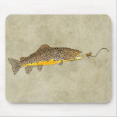 Vliegende bruine forel muismat (Voorkant)