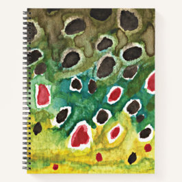 Vliegende bruine forel notitieboek