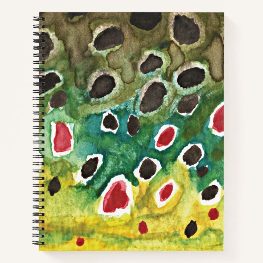 Vliegende bruine forel notitieboek (Voorkant)