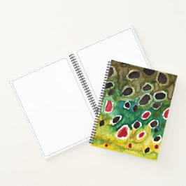 Vliegende bruine forel notitieboek