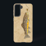Vliegende bruine forel samsung galaxy hoesje<br><div class="desc">Vliegen op bruine forel na droog vliegen op aas. De hand van de kunstenaar ©Tina Hesskew Vist het jachtleven.</div>