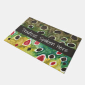 Vliegende bruine forel — Welkom Deurmat (Schuin)