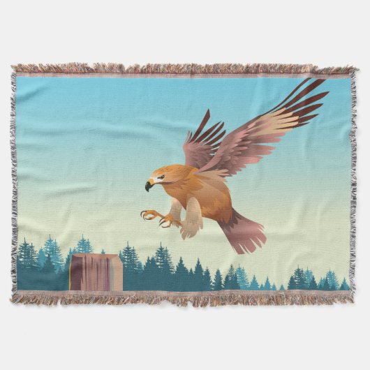 vliegende buizerd deken (Voorkant)