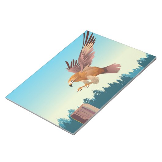 vliegende buizerd notitieblok (Schuin)